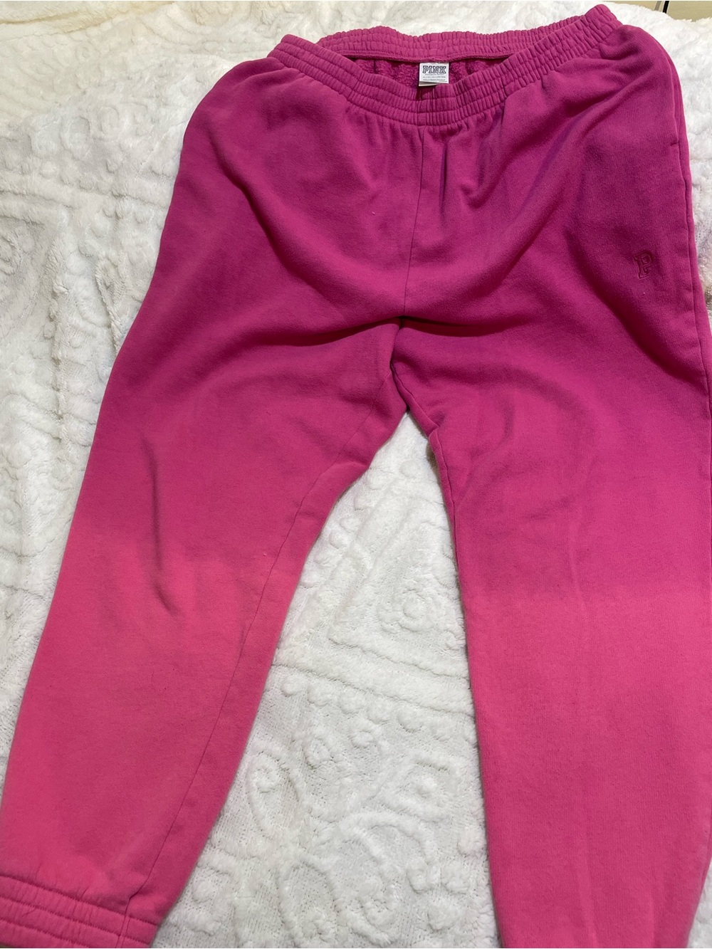 PINK Victoria's Secret Hot Pink Girls' Fleece Joggers
